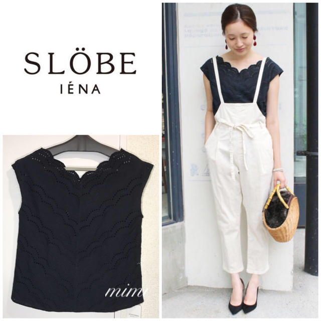 美品 ???? SLOBE IENA レース フレンチリーブ ブラウス