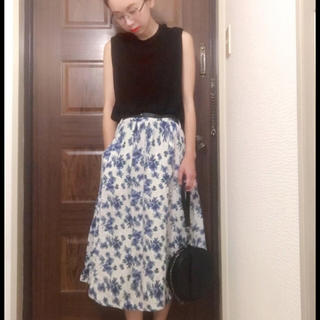 スタディオクリップ(STUDIO CLIP)のスタディオクリップ 花柄スカート(ひざ丈スカート)