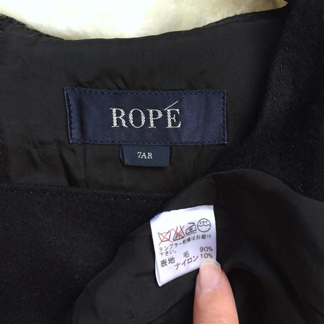 ROPE’(ロペ)の【美品】秋冬物♡ROPE サイズ7 ウールワンピース セレモニーにも｡♪:*° レディースのワンピース(ひざ丈ワンピース)の商品写真