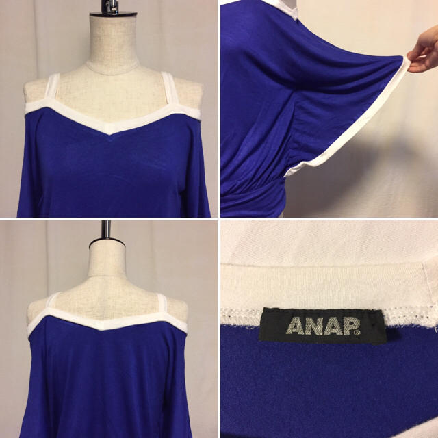 ANAP(アナップ)のANAP オフショルダードルマンスリーブカットソー レディースのトップス(Tシャツ(半袖/袖なし))の商品写真