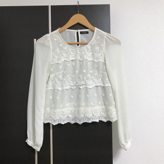 エモダ(EMODA)の【EMODA】送料込み/シフォンレースブラウス(シャツ/ブラウス(長袖/七分))