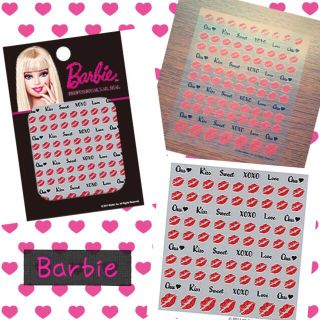 バービー(Barbie)のBarbieネイルシール♡ルージュレッド(その他)