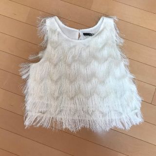 ザラ(ZARA)のZARABASIC フリンジトップス(タンクトップ)