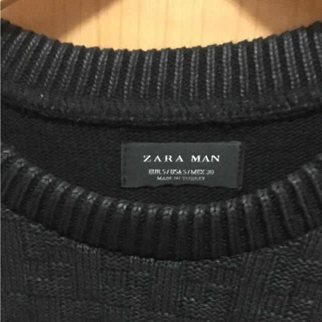 ZARA(ザラ)のzara ロングニット ファスナー付き 袖切り替え メンズのトップス(ニット/セーター)の商品写真