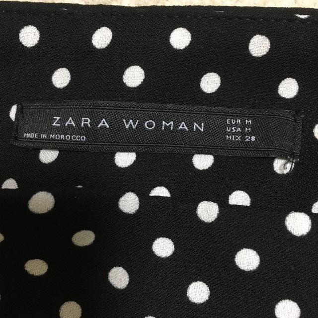 ZARA(ザラ)のZARA ザラ 完売品 ドットワイドパンツ サイズM  レディースのパンツ(カジュアルパンツ)の商品写真