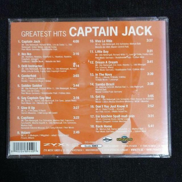 グレイテスト・ヒッツ/キャプテン・ジャック[CD] エンタメ/ホビーのCD(クラブ/ダンス)の商品写真
