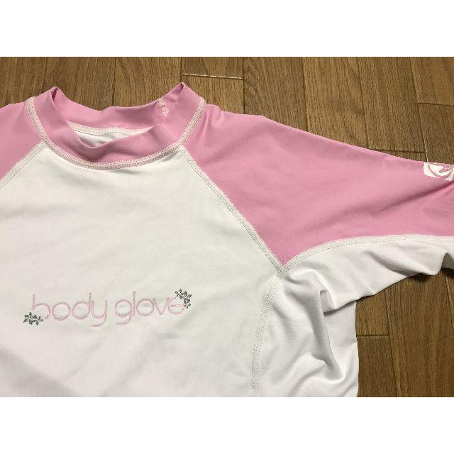 Body Glove(ボディーグローヴ)のBody Glove★ピンク×ホワイト★ラッシュガード★Ｍ レディースの水着/浴衣(水着)の商品写真