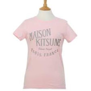 メゾンキツネ(MAISON KITSUNE')のメゾンキツネTシャツピンクSサイズ(Tシャツ(半袖/袖なし))