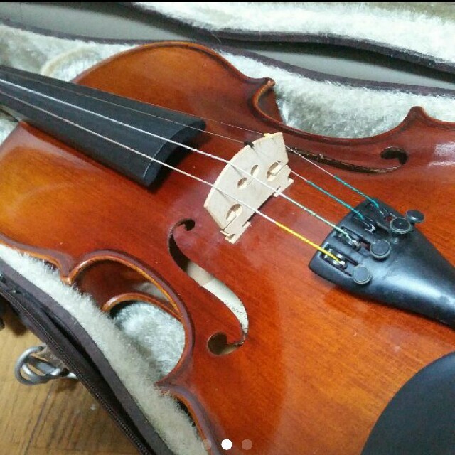 鈴木 国産 バイオリン Ｎｏ．３００ 証明ラベル有 ケース 弓 松脂 肩当セット