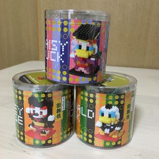 ディズニー(Disney)のDisney nano block 歌舞伎 ミッキー ドナルド デイジー(キャラクターグッズ)