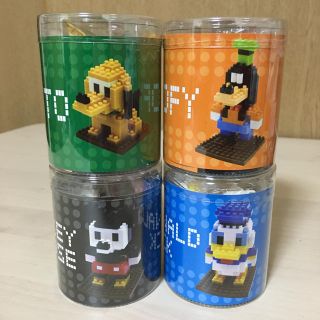 ディズニー(Disney)のDisney nano block ミッキー ドナルド プルート グーフィー(キャラクターグッズ)