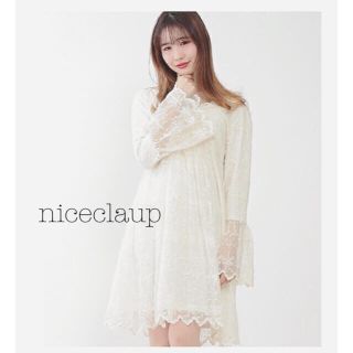 ナイスクラップ(NICE CLAUP)の【完売品】総レースワンピース☆ナイスクラップ(ひざ丈ワンピース)