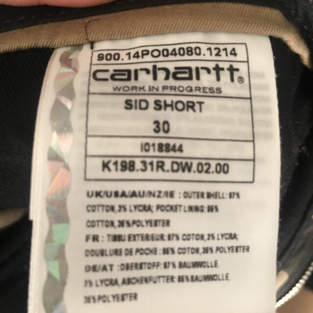 carhartt(カーハート)のカーハート wip SID SHORTS  メンズのパンツ(ショートパンツ)の商品写真