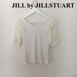 ジルバイジルスチュアート(JILL by JILLSTUART)のwany様専用  JILL by JILLSTUART  Vネックフリルトップス(カットソー(半袖/袖なし))