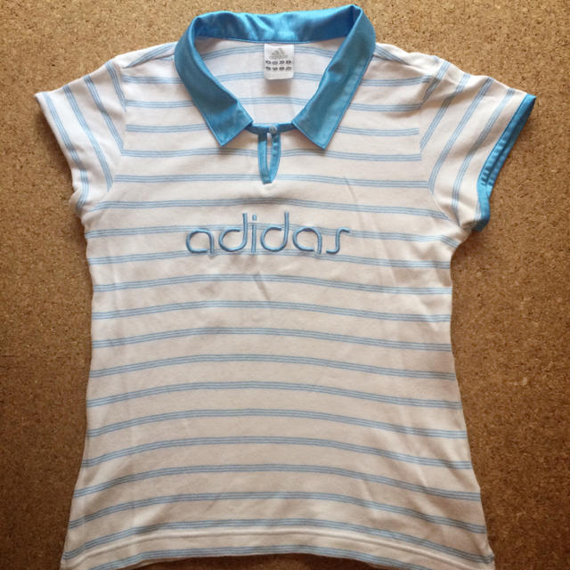 adidas(アディダス)のadidas ポロシャツ♪ キッズ/ベビー/マタニティのキッズ服女の子用(90cm~)(Tシャツ/カットソー)の商品写真