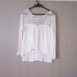 フレイアイディー(FRAY I.D)の【CHANEL様専用】FRAY l.D レースカットソー(カットソー(長袖/七分))