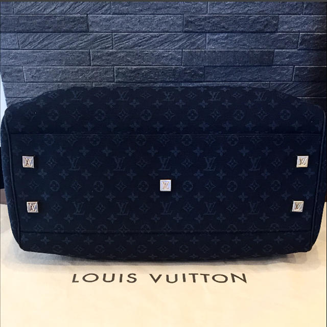 LOUIS VUITTON(ルイヴィトン)の【美品レア品】ルイヴィトン ジョセフィーヌ 保存袋付き ハンドバッグ ネイビー レディースのバッグ(ハンドバッグ)の商品写真