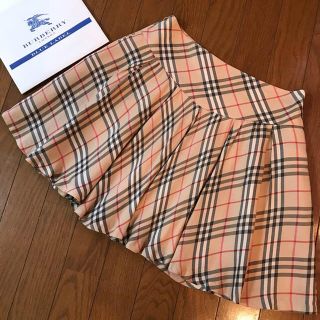 バーバリー(BURBERRY)のBurberry バーバリーブルーレーベル チェック スカート(ミニスカート)