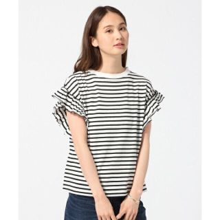 グローバルワーク(GLOBAL WORK)のももあんママ様専用  新品 グローバルワーク フリルスリーブTシャツ(Tシャツ(半袖/袖なし))