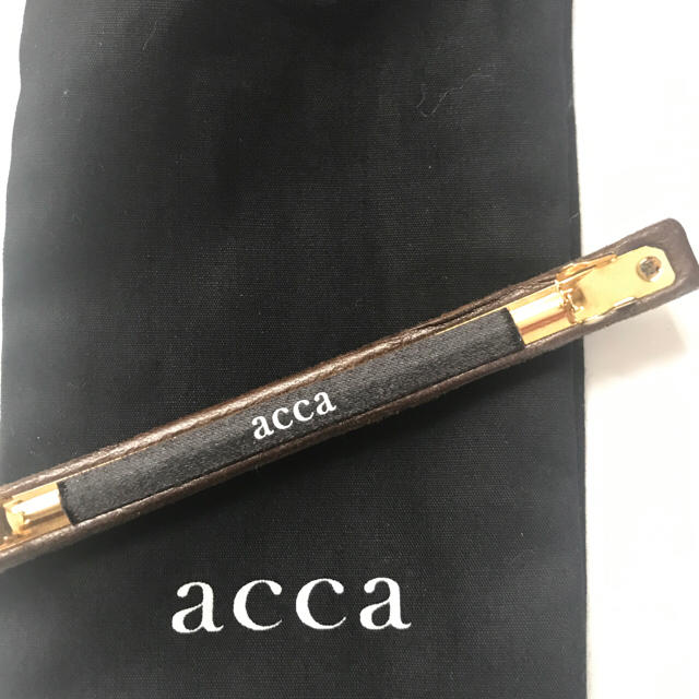 最終お値下げ!! acca アッカ 限定デザイン ロングバレッタ ブラウン系