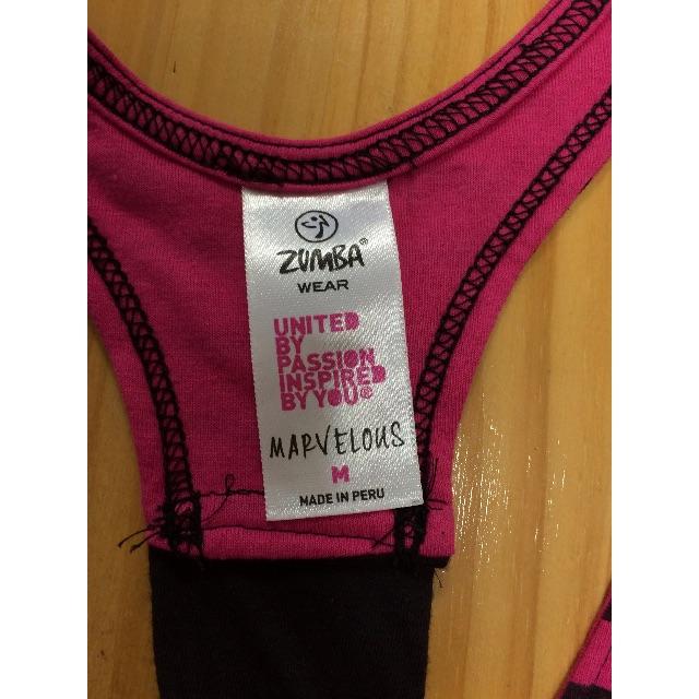 Zumba(ズンバ)のZUMBA ズンバ タンクトップ  リメイク品 送料込み レディースのトップス(タンクトップ)の商品写真