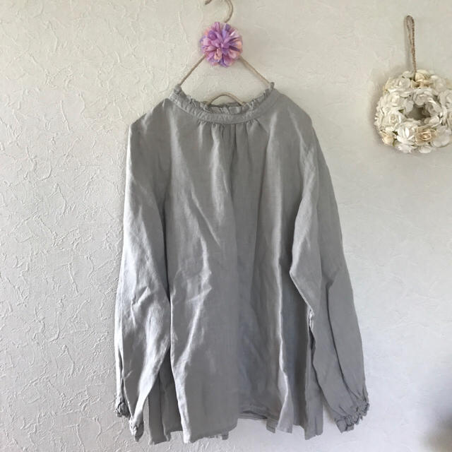 nest Robe(ネストローブ)のネストローブ スタンドフリルブラウス  レディースのトップス(シャツ/ブラウス(長袖/七分))の商品写真