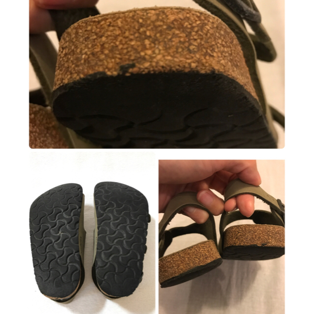 BIRKENSTOCK(ビルケンシュトック)のビルケンシュトック キッズ20㎝カーキ キッズ/ベビー/マタニティのキッズ靴/シューズ(15cm~)(サンダル)の商品写真