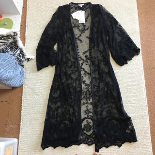 マウジー(moussy)のmoussy  タグ付き レース ロングガウン(カーディガン)