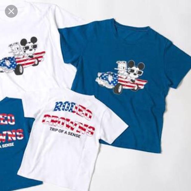 RODEO CROWNS WIDE BOWL(ロデオクラウンズワイドボウル)のロデオクラウン Tシャツ ららぽーと限定 ミッキー ホワイト 白  レディースのトップス(Tシャツ(半袖/袖なし))の商品写真