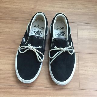 ヴァンズ(VANS)のVANS scye ネイビー レザー ☆ ビームス(スリッポン/モカシン)