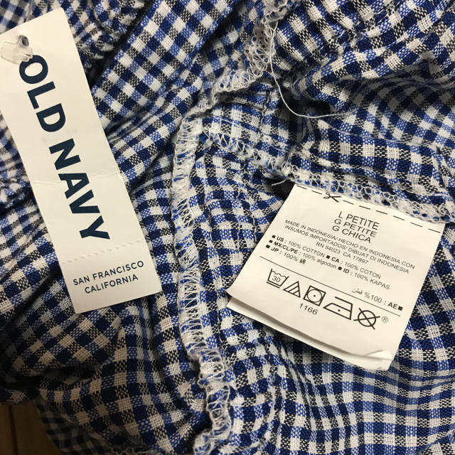 Old Navy(オールドネイビー)の新品タグ付き☆OLDNAVY チェックサロペット L レディースのパンツ(サロペット/オーバーオール)の商品写真