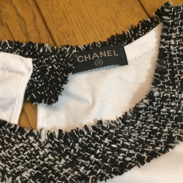 CHANEL(シャネル)のシャネル トップス ツイード 美品 レディースのトップス(カットソー(半袖/袖なし))の商品写真