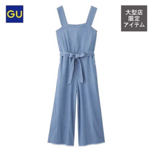 GU(ジーユー)のGU☆デニムコンビネゾン レディースのパンツ(オールインワン)の商品写真