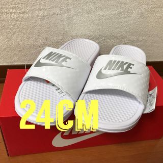 ナイキ(NIKE)のSALE!!☆24cm ナイキ ベナッシ 白 ホワイト nike benassi(サンダル)