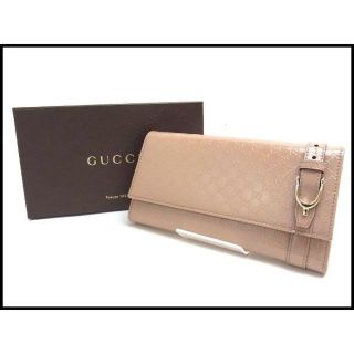 グッチ(Gucci)のGUCCI グッチ マイクログッチシマ パテント 長財布 309760 美品(財布)