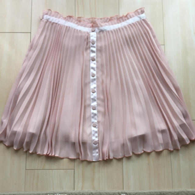 JILLSTUART(ジルスチュアート)のジルスチュアート ピンク プリーツフレアスカート レディースのスカート(ひざ丈スカート)の商品写真