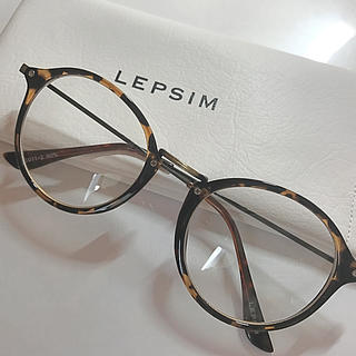 レプシィム(LEPSIM)のLEPSIM 新品ダテメガネ べっ甲(サングラス/メガネ)
