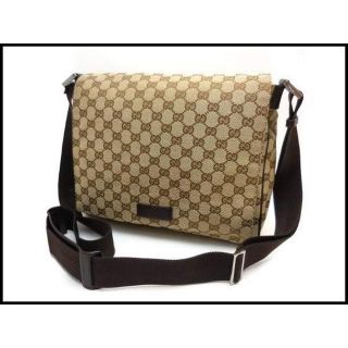 グッチ(Gucci)のGUCCI グッチ GGキャンバス ショルダーバッグ メッセンジャー(メッセンジャーバッグ)