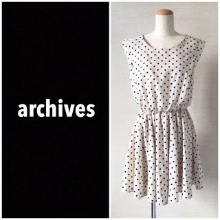 アルシーヴ(archives)の❤️送料込❤️archives ドット柄フレアワンピ(ミニワンピース)