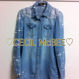 セシルマクビー(CECIL McBEE)の♡CECIL McBEE♡のデニムシャツ(シャツ/ブラウス(長袖/七分))