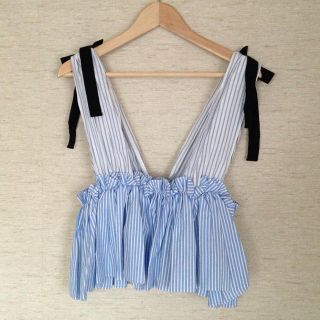 ザラ(ZARA)のZARA＊ストライプキャミブラウス(シャツ/ブラウス(半袖/袖なし))