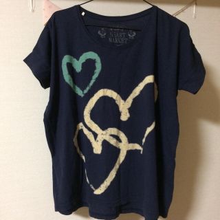 ハートマーケット(Heart Market)のおかっち様専用！Tシャツ 紺色＋エコバッグ(Tシャツ(半袖/袖なし))