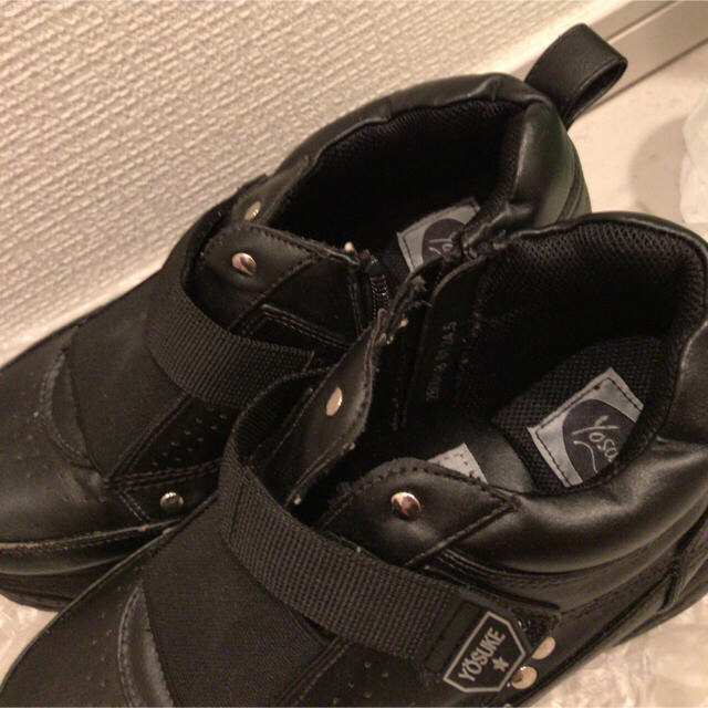 YOSUKE / 美品24.5cmヨースケ厚底スニーカー黒ブラック39原宿韓国