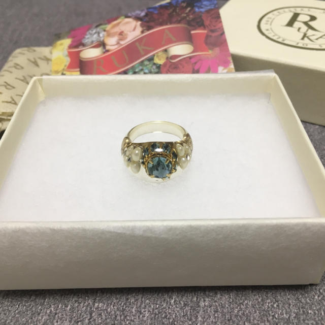 RUKA ルカ アクリル樹脂リング アンティーク ハンドメイド 12号 13号