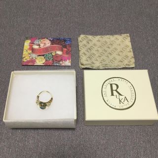 RUKA ルカ アクリル樹脂リング アンティーク ハンドメイド 12号 13号