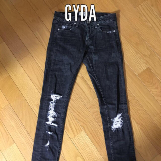 GYDA(ジェイダ)のGYDAクラッシュスキニーデニム レディースのパンツ(デニム/ジーンズ)の商品写真