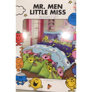 値下げしました！日本未入荷 MR MEN LITTLE MISSベッドシーツ(シーツ/カバー)