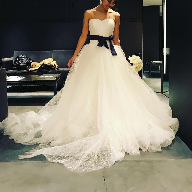 【3月末迄値下げ】Vera Wang, Octavia US2 (ヴェール付き)