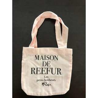 メゾンドリーファー(Maison de Reefur)のメゾンドリーファー・ピンクのショッパー small(ショップ袋)