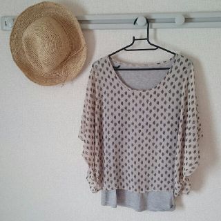 シンプルライフ(SIMPLE LIFE)の最終*sale*花柄ポンチョ風☆ブラウス(シャツ/ブラウス(半袖/袖なし))